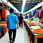 상업용 부동산 투자 성공 사례 - Bustling Retail Space**

"A vibrant and busy Malaysian retail space, fully clothed shoppers browsing...