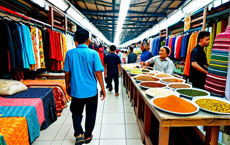 상업용 부동산 투자 성공 사례 - Bustling Retail Space**

"A vibrant and busy Malaysian retail space, fully clothed shoppers browsing...